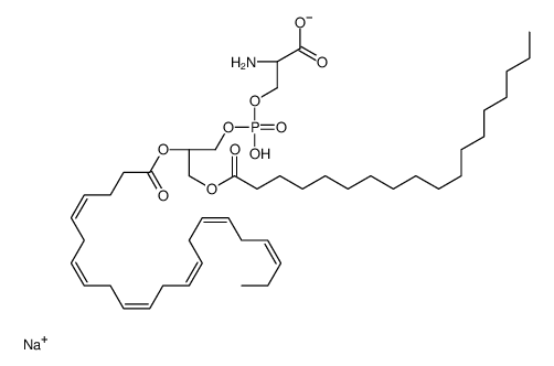 18:0,22:6 PS sodium Structure