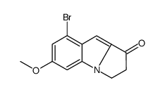 8-Bromo-6-methoxy-2,3-dihydro-1H-pyrrolo[1,2-a]indol-1-one结构式