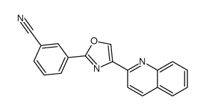 3-(4-quinolin-2-yl-1,3-oxazol-2-yl)benzonitrile Structure