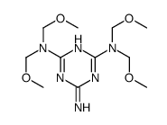 2-N,2-N,4-N,4-N-tetrakis(methoxymethyl)-1,3,5-triazine-2,4,6-triamine Structure