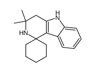 2',3',4',5'-Tetrahydro-3',3'-dimethylspiro[cyclohexane-1,1'-[1H]pyrido[4,3-b]indole] structure