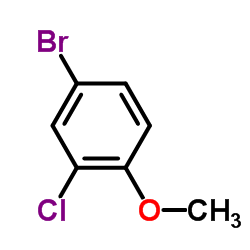 4-Bromo-2-chloro-1-methoxybenzene structure