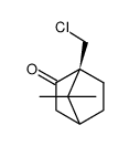 (4S)-4-(chloromethyl)-7,7-dimethylbicyclo[2.2.1]heptan-3-one结构式