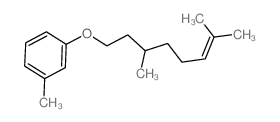 2,6-dimethyl-8-(3-methylphenoxy)oct-2-ene结构式