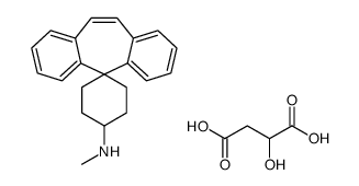 2-hydroxybutanedioic acid,N-methylspiro[cyclohexane-4,11'-dibenzo[1,2-a:1',2'-e][7]annulene]-1-amine结构式