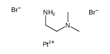 N',N'-dimethylethane-1,2-diamine,platinum(2+),dibromide结构式