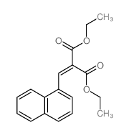 diethyl 2-(naphthalen-1-ylmethylidene)propanedioate结构式