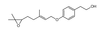 2-[4-[(E)-5-(3,3-dimethyloxiran-2-yl)-3-methylpent-2-enoxy]phenyl]ethanol结构式