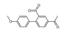 4-Acetyl-4'-methoxy-2-nitro biphenyl Structure