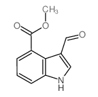 Methyl 3-formyl-1H-indole-4-carboxylate Structure