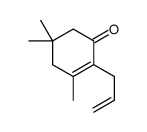 3,5,5-Trimethyl-2-(2-propenyl)-2-cyclohexen-1-one结构式