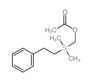Methanol,1-[dimethyl(2-phenylethyl)silyl]-, 1-acetate Structure