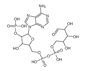 2'-MONOPHOSPHOADENOSINE 5'-*DIPHOSPHORIBOSE SODIUM结构式