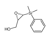 [(2S,3R)-3-(dimethyl-phenyl-silanyl)-oxiran-2-yl]methanol结构式