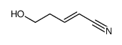 (E)-5-Hydroxy-2-pentenenitrile Structure