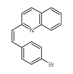 Quinoline, 2-[2-(4-bromophenyl)ethenyl]- Structure