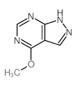 1H-Pyrazolo[3,4-d]pyrimidine,4-methoxy-结构式