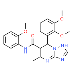 7-(2,3-dimethoxyphenyl)-N-(2-methoxyphenyl)-5-methyl-4,7-dihydro-[1,2,4]triazolo[1,5-a]pyrimidine-6-carboxamide Structure