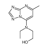 2-[ethyl-(5-methyl-[1,2,4]triazolo[1,5-a]pyrimidin-7-yl)amino]ethanol结构式