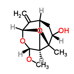 [2R-(2α,4α,4Aβ,5α,7β,7Aβ)]-六氢-4-甲氧基-7A-甲基-8-亚甲基-2,5-甲桥环戊二烯并-1,3-二恶英-7-醇图片