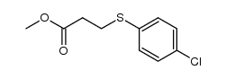 3-(4-chlorophenylsulfanyl)propionic acid methyl ester结构式