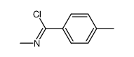 4,N-dimethyl-benzimidoyl chloride Structure