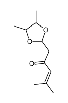 1-(4,5-dimethyl-1,3-dioxolan-2-yl)-4-methylpent-3-en-2-one Structure