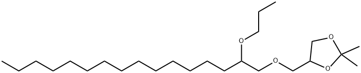 2,2-Dimethyl-4-[[(2-propoxyhexadecyl)oxy]methyl]-1,3-dioxolane结构式