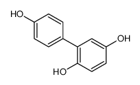 2-(4-hydroxyphenyl)benzene-1,4-diol Structure