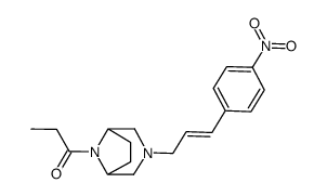 8-Propionyl-3-[3-(4-nitrophenyl)-2-propenyl]-3,8-diazabicyclo[3.2.1]octane Structure