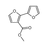 2,2'-Bifuran-3-carboxylic acid methyl ester结构式