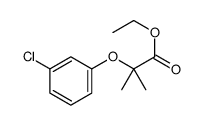ethyl 2-(3-chlorophenoxy)-2-methylpropanoate结构式