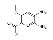 2-methoxy 4,5-diamino benzoic acid Structure