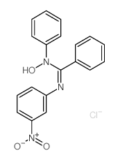 Benzenecarboximidamide,N-hydroxy-N'-(3-nitrophenyl)-N-phenyl-, monohydrochloride (9CI) Structure