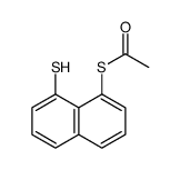 S-(8-sulfanylnaphthalen-1-yl) ethanethioate结构式