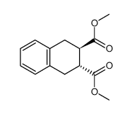 dimethyl (2S*,3S*)-1,2,3,4-tetrahydronaphthalene-2,3-dicarboxylate结构式