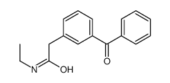 2-(3-benzoylphenyl)-N-ethylacetamide Structure
