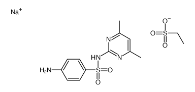 sodium,4-amino-N-(4,6-dimethylpyrimidin-2-yl)benzenesulfonamide,ethanesulfonate结构式