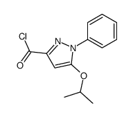 1-phenyl-5-propan-2-yloxypyrazole-3-carbonyl chloride结构式