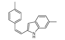 6-methyl-2-[2-(4-methylphenyl)ethenyl]-1H-indole结构式