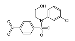 N-(3-chlorophenyl)-N-(2-hydroxyethyl)-4-nitrobenzenesulfonamide Structure