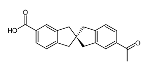 (R)-(+)-5'-Acetyl-2,2'-spirobiindan-5-carbonsaeure结构式