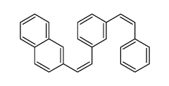 2-[2-[3-(2-phenylethenyl)phenyl]ethenyl]naphthalene Structure