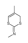 N,5-dimethyl-4H-1,3-dithiin-2-imine Structure