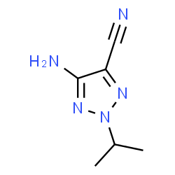 2H-1,2,3-Triazole-4-carbonitrile,5-amino-2-(1-methylethyl)-(9CI)结构式