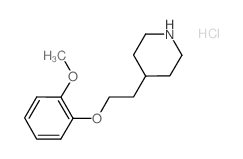 2-Methoxyphenyl 2-(4-piperidinyl)ethyl ether hydrochloride Structure