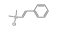 trans styryl dimethyl chloro silane Structure