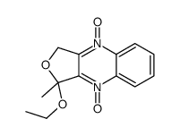 3-ethoxy-3-methyl-9-oxido-1H-furo[3,4-b]quinoxalin-4-ium 4-oxide Structure