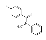 Benzenecarbothioamide,4-chloro-N-methyl-N-phenyl-结构式