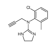 (2-chloro-6-methyl-phenyl)-(4,5-dihydro-1H-imidazol-2-yl)-prop-2-ynyl-amine Structure